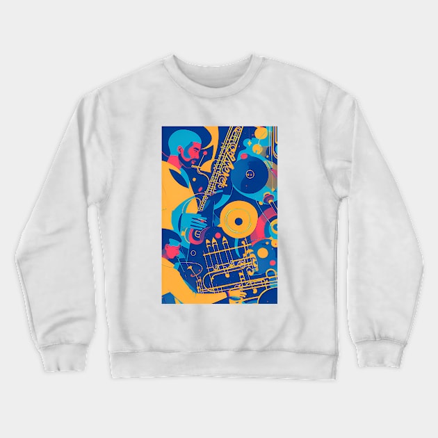 Acid Jazz Men Crewneck Sweatshirt by ArtBeatsGallery